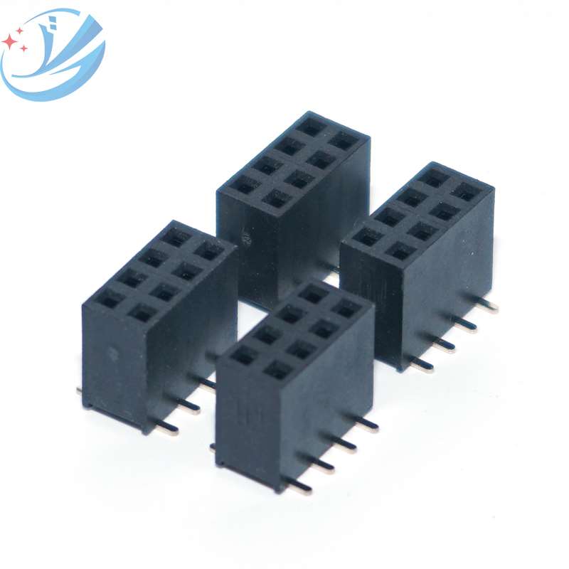 2,54 Pitch 2 Row SMT naarasliitin 8Pin